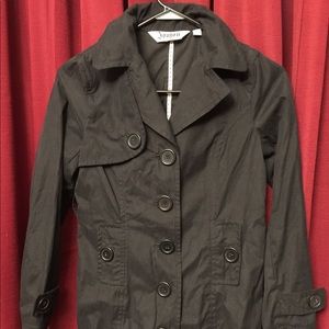 JouJou Black lightweight Peacoat, Junior‎ Large
